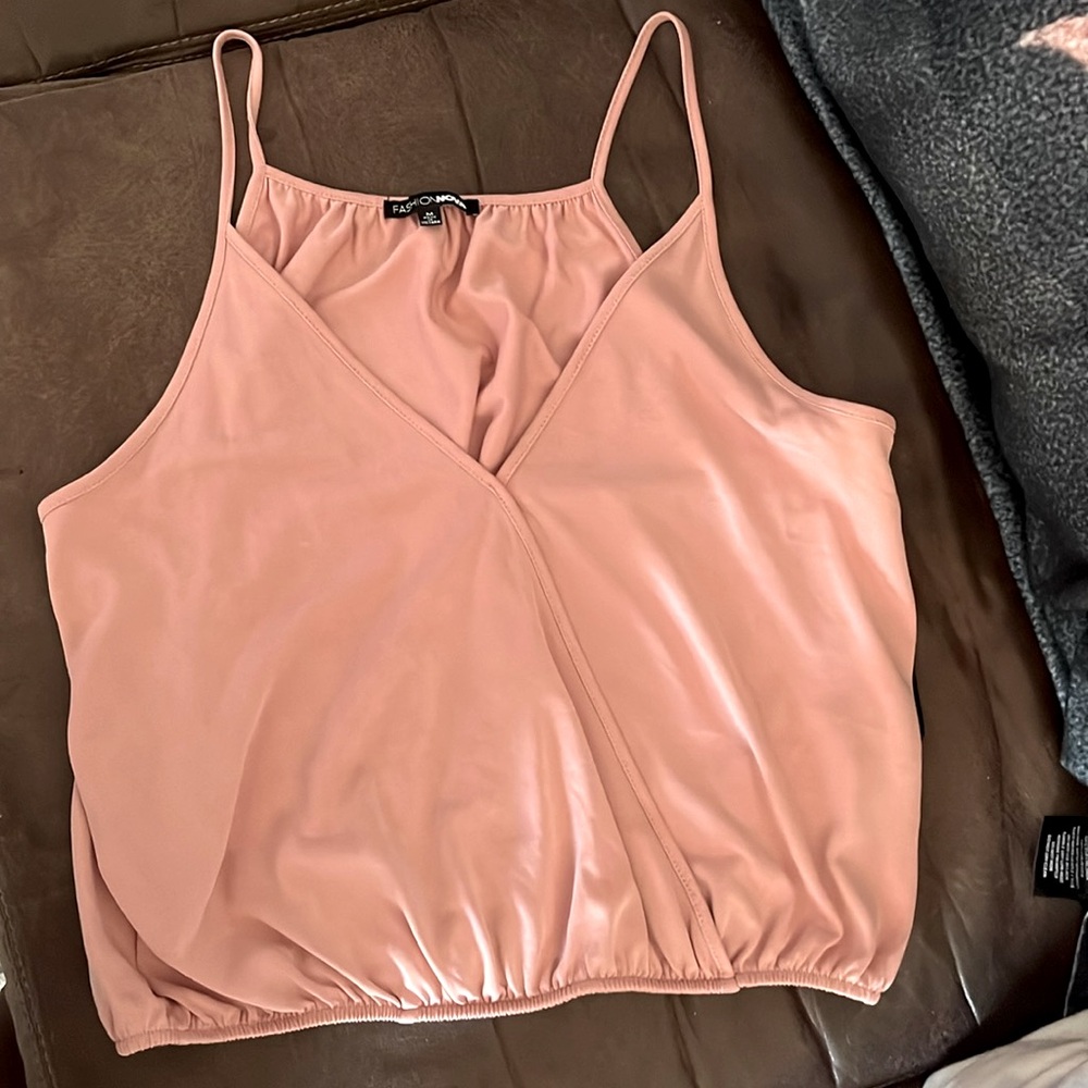 FashionNova Blush Blouse, Size Mesium